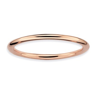 Pink-plated Polished Ring - Sterling Silver QSK164, MPN: QSK164, 883957145082