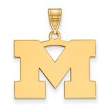 Michigan University of Medium Pendant Gold-plated Sterling Silver GP003UM, MPN: GP003UM, 8867748968…