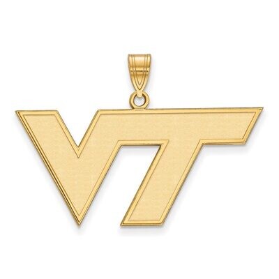 Virginia Tech Large Pendant Gold-plated Silver GP004VTE, MPN: GP004VTE, 886774899831
