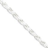 30 Inch 4.75mm Diamond-cut Rope Chain Sterling Silver QDC100-30, MPN: QDC100-30, 886774412078