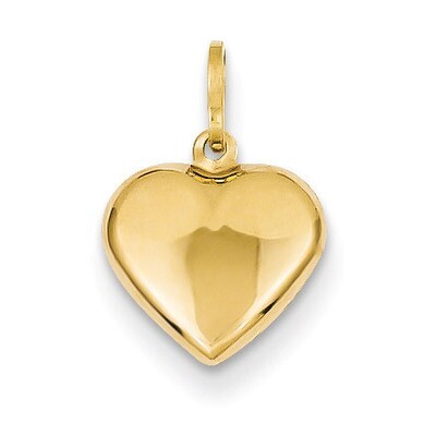 Puffed Heart Charm 14k Gold XCH352, MPN: XCH352, 886774124032