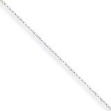 Carded Cable Rope Chain 24 Inch 10k White Gold 10K5RW-24, MPN: 10K5RW-24, 886774994499