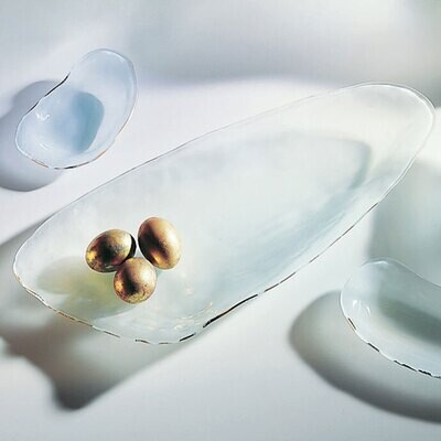Annieglass Shells Gold Coquina 7 1/2 Inch, MPN: SS104G, UPC: