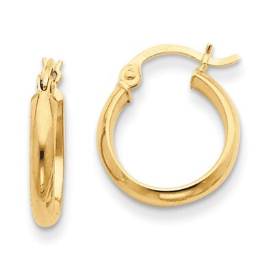 Polished Hoop Earring 14k Gold TA231, MPN: TA231, 883957288338