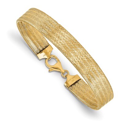 Leslie&#39;s Mesh Bracelet 14k Polished Gold HB-LF1159-7.25, MPN: LF1159-7.25, 191101394911