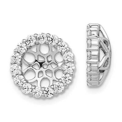 Earring Jackets 14k White Gold Diamond EJM5310-110-WA, MPN: EJM5310-110-WA, 883957205571