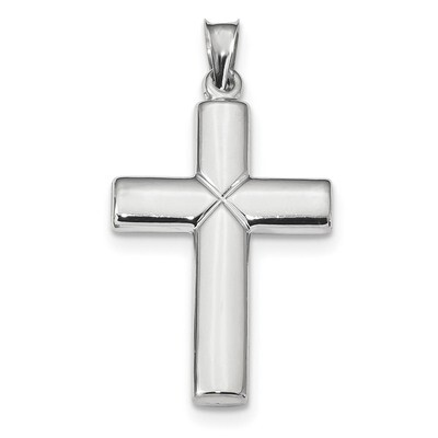 Stamping Cross Pendant 14k white Gold K6222, MPN: K6222, 883957182407