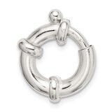 16.1mm Fancy Spring Ring Clasp Sterling Silver SS3435, MPN: SS3435,