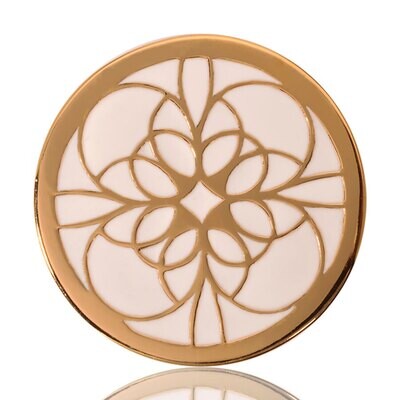Nikki Lissoni White Fantasy Curls Gold Plated 33mm Coin C1124GM, MPN: C1124GM, 8718627462669