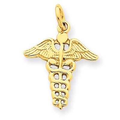 Caduceus Charm 14k Gold A0391, MPN: A0391, 883957852973