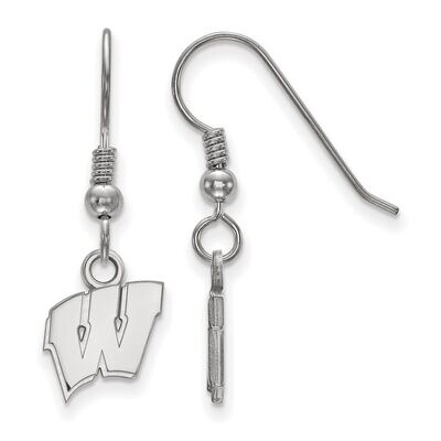 University of Wisconsin x-Small Dangle Earring Wire Sterling Silver SS006UWI, MPN: SS006UWI, 886774…