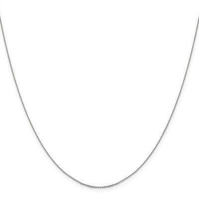 Leslie&#39;s .85 mm Diamond-cut Cable Chain 16 Inch 14K White Gold HB-1252-16, MPN: 1252-16, 1911018466…
