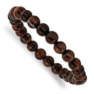 Red Tiger&#39;s Eye Agate Beaded Stretch Bracelet SRB2850, MPN: SRB2850, 191101859403