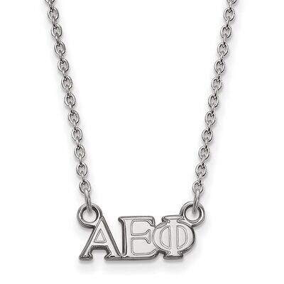 Alpha Epsilon Phi Extra Small Pendant with 18 Inch Chain Sterling Silver SS006AEP-18, MPN: SS006AEP…