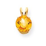 8mm Citrine pendant 14k Gold XP418CI, MPN: XP418CI, 883957229485