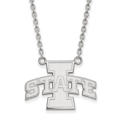 Iowa State University Large Pendant with Necklace Sterling Silver SS007IAS-18, MPN: SS007IAS-18, 88…