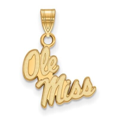 University of Missisippi Small Pendant Gold-plated Silver GP044UMS, MPN: GP044UMS, 886774943909