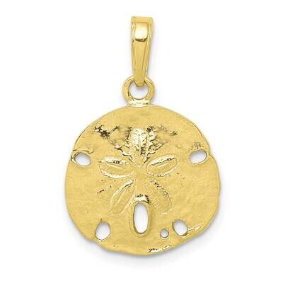 Sand Dollar Pendant 10k Gold Polished 10C2542, MPN: 10C2542,