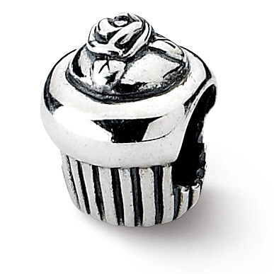Cupcake Bead - Sterling Silver QRS1886, MPN: QRS1886, 883957310824