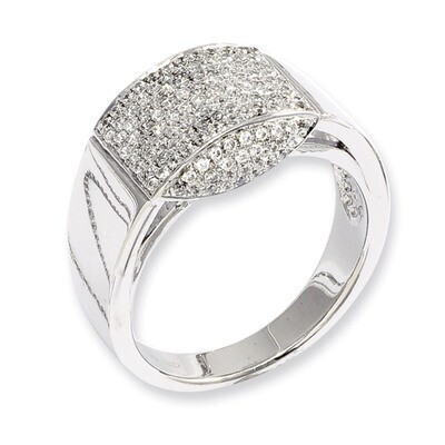 CZ Brilliant Embers Ring Sterling Silver QMP116-6