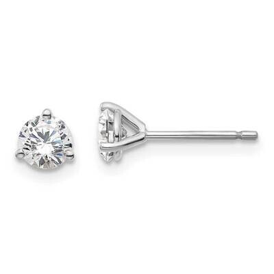 2/3Ctw Vs/Si, D E F, 3 Prong Earrings 14k White Gold Lab Grown Diamond EM1017-066-WLD, MPN: EM1017-…