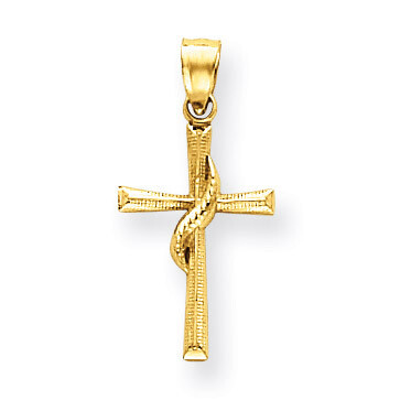 Cross Pendant 14k Gold Polished C3813, MPN: C3813, 886774022987
