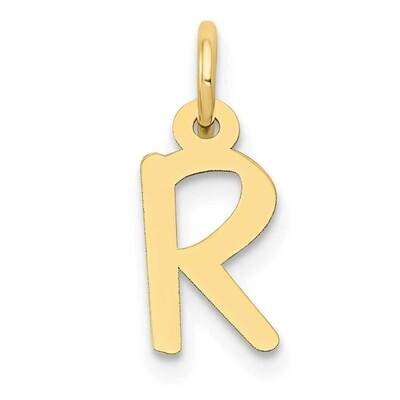 Slanted Block Initial R Charm 10k Gold Small 10YC644R, MPN: 10YC644R,