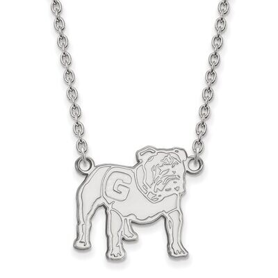 University of Georgia Large Pendant with Necklace Sterling Silver SS067UGA-18, MPN: SS067UGA-18, 88…