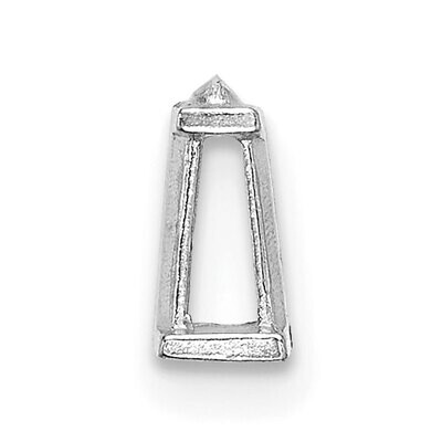 Tapered Baguette 2mm x 1.75mm x 2.4mm Setting 14k White Gold WG199, MPN: WG199,