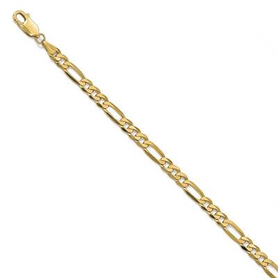 Leslie&#39;s 4.75mm Flat Figaro Chain 8 Inch 14k Gold HB-1296-8, MPN: 1296-8, 191101849121