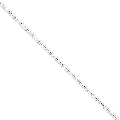 16 Inch 3mm Beaded Box Chain Sterling Silver QK32-16, MPN: QK32-16, 883957956343