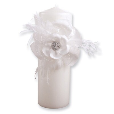 White Somerset Pillar Candle GM4024