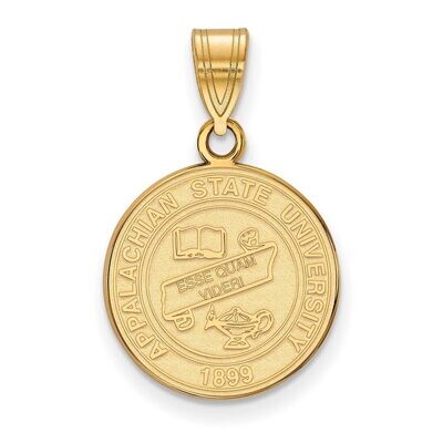 Appalachian State University Medium Crest Pendant Gold-plated Silver GP019APS, MPN: GP019APS, 88677…