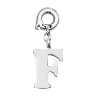 Nikki Lissoni F Charm Silver-Plated D1128SSF, MPN: D1128SSF, 8718819238690