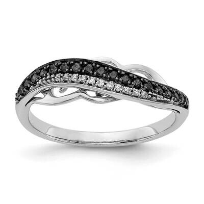 Black Rhd Fancy Undercarriage Black White Diamond Ring 14k White Gold RM5695-BK-020-WA, MPN: RM5695…