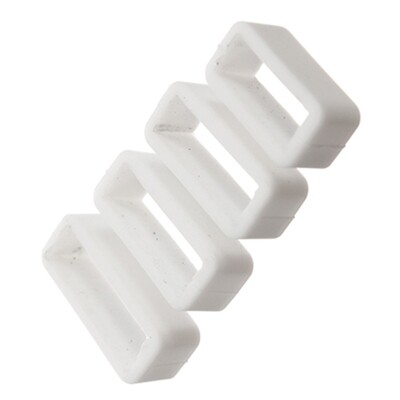 25 Piece White PVC Watch Strap Keeper Assortment  FTL328, MPN: FTL328,