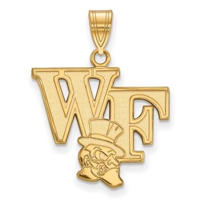 Wake Forest University Large Pendant Gold-plated Silver GP044WFU, MPN: GP044WFU, 886774944012