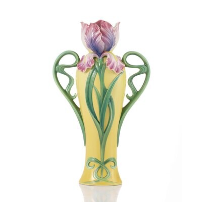Franz Porcelain Flying Heart Iris Vase Limited Editon of 988 FZ03585, MPN: FZ03585,