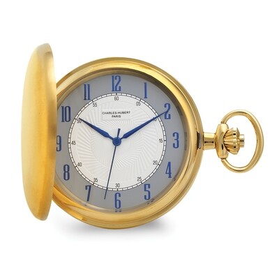 Charles Hubert Satin IP-plated Stainless White Dial Pocket Watch  XWA6117, MPN: XWA6117, 8488700095…