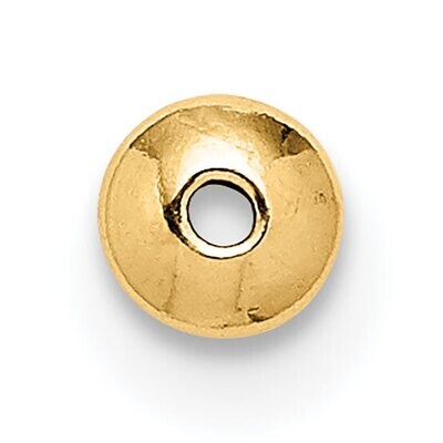 3.6 x 2mm Polished Saucer Bead Gold Filled GF4030, MPN: GF4030,