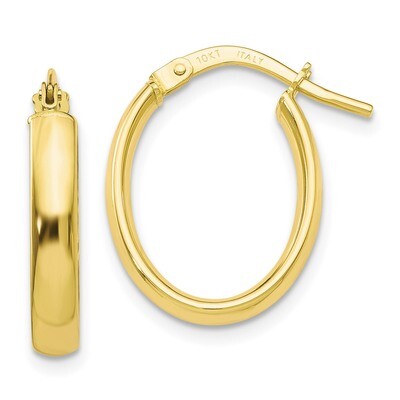 Leslie&#39;s Yellow Gold Hoop Earrings 10k Gold Polished HB-10LE376, MPN: 10LE376, 191101736889