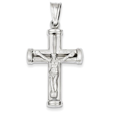 Reversible Crucifix Cross Pendant 14k White Gold D3243, MPN: D3243, 883957899541