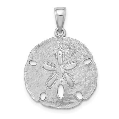 Sand Dollar Charm 14k White Gold Polished K7637W, MPN: K7637W, 637218138388