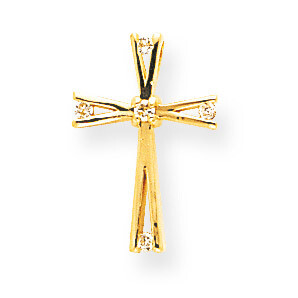 Diamond Cross Pendant 14k Gold XP88AA, MPN: XP88AA, 883957984537