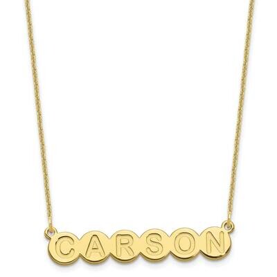 6 Letter Bubble Necklace 10k Gold 10XNA1320Y, MPN: 10XNA1320Y, 196904158647