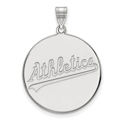 Oakland Athletics x-Large Disc Pendant 14k White Gold 4W022ATH, MPN: 4W022ATH, 886774843261