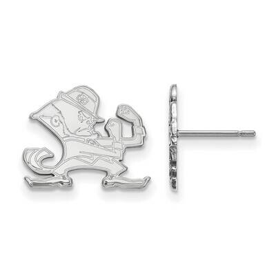 University of Notre Dame Small Post Earrings 10k White Gold 1W051UND, MPN: 1W051UND, 191101130366