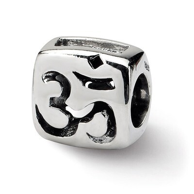 Om Symbol Bead - Sterling Silver QRS313, MPN: QRS313, 883957722092