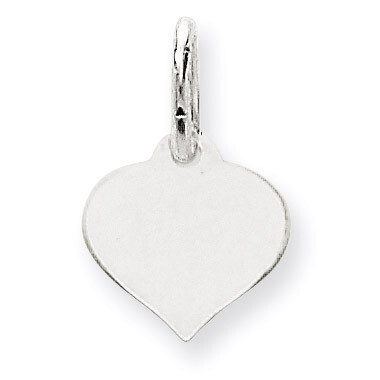 Heart Disc Charm 14k White Gold XWM600/13, MPN: XWM600/13, 883957476063