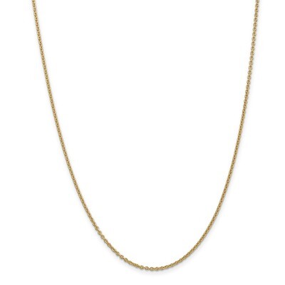 Leslie&#39;s 1.95 mm Round Cable Chain 20 Inch 14k Gold HB-7244-20, MPN: 7244-20, 191101848933
